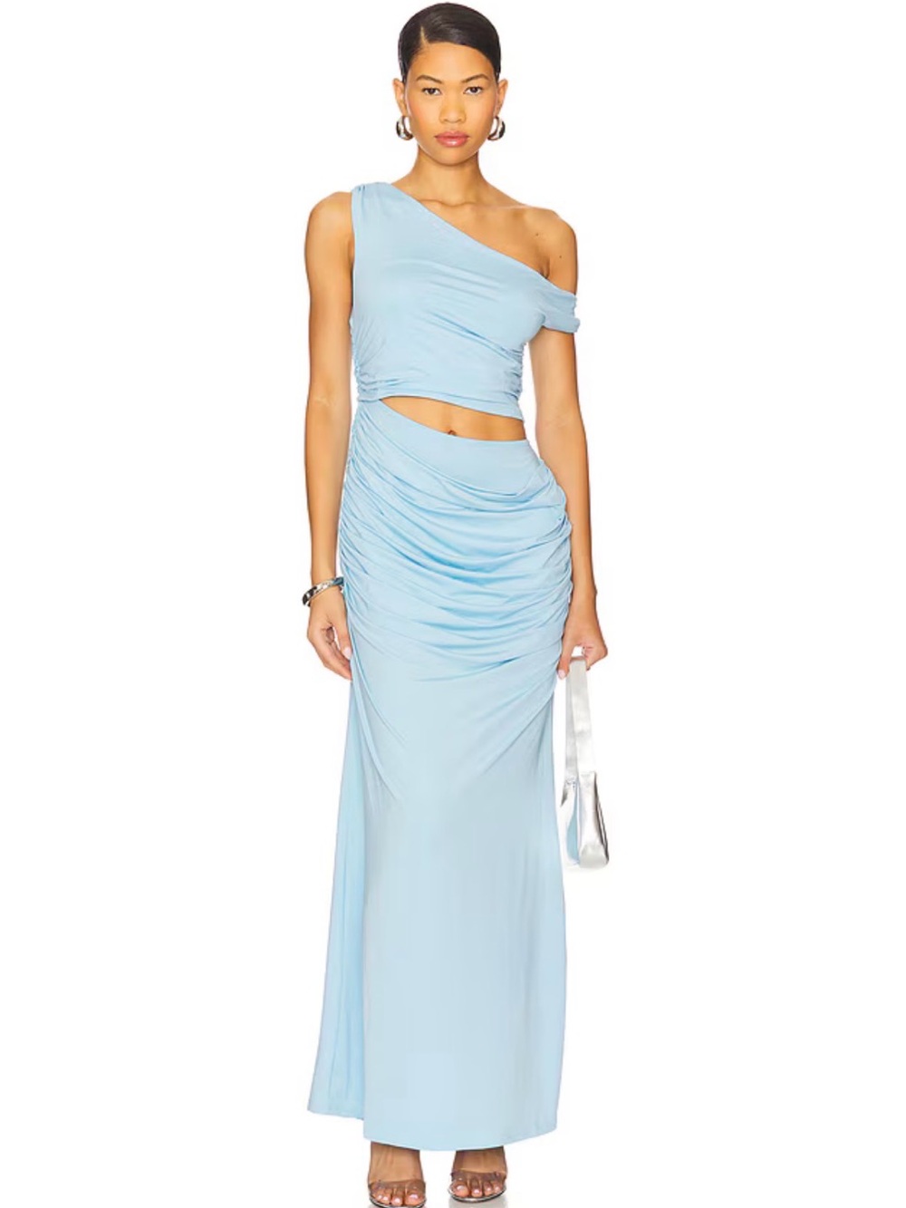 Rikke Jersey Maxi Dress in Blue